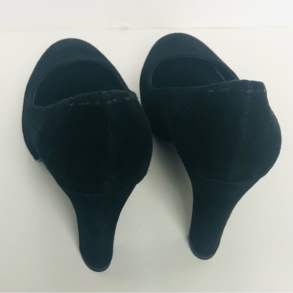 EILEEN FISHER - Suede Block Heel black Pump -like new- - Picture 5 of 12